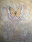 Motyl w złocie 116x89 cm